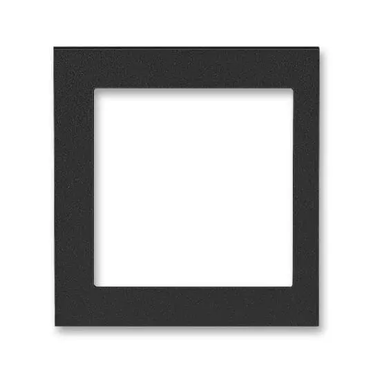 3901H-A00255 63  Rámeček jednonásobný s otvorem 55×55, krajní, onyx